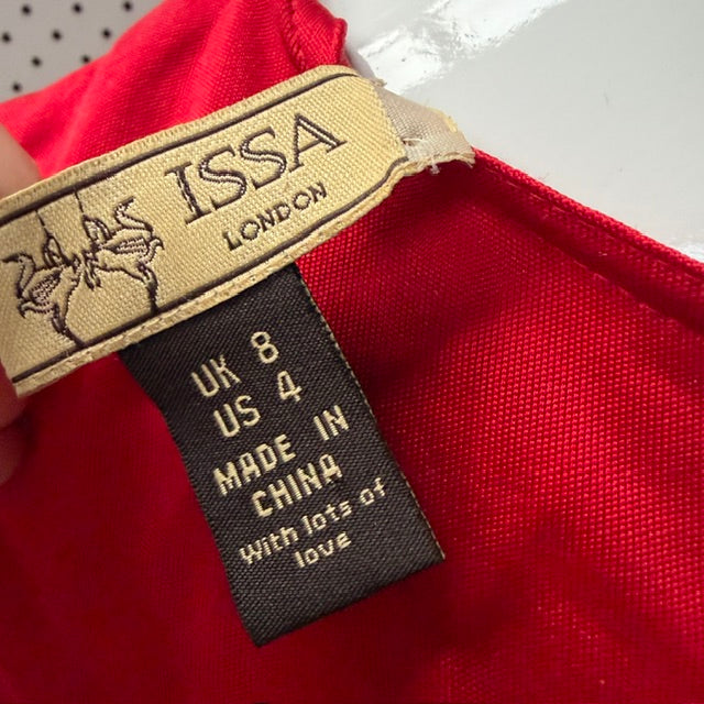 ISSA LONDON / pure silk jersey dress / 10 (3917331864027403234)