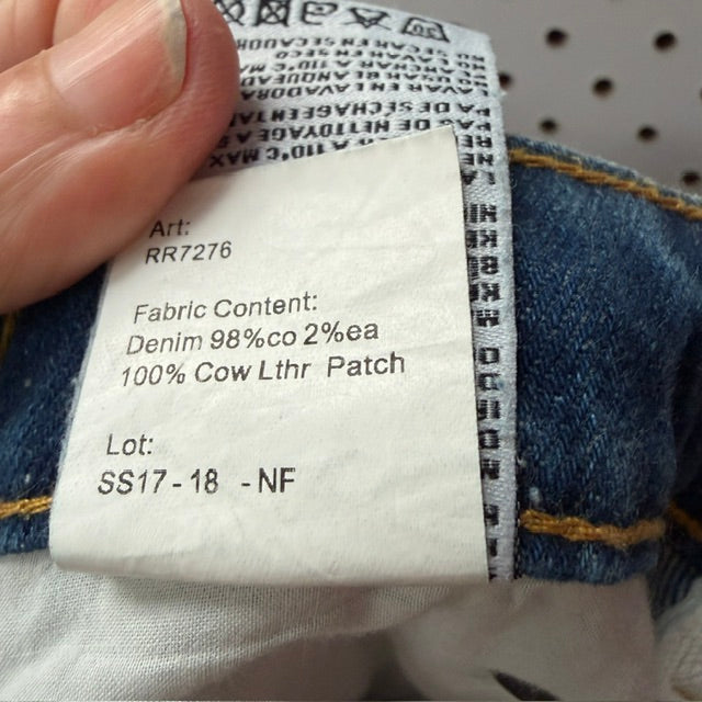 R13 / High Rise Camille jeans / shredded double hem / 28 / made in italy (3917331876044879154)