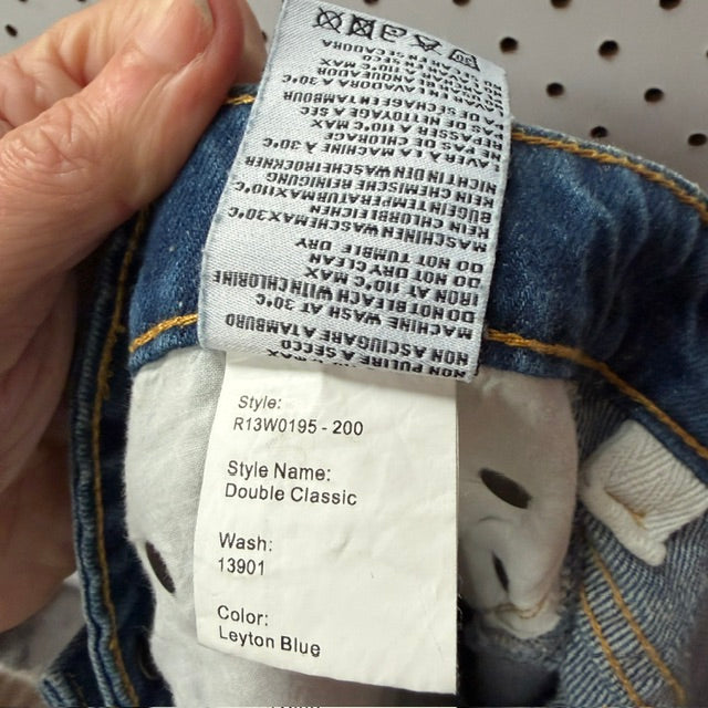 R13 / High Rise Camille jeans / shredded double hem / 28 / made in italy (3917331878408361260)