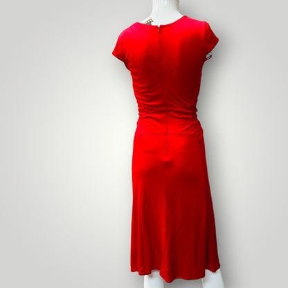 ISSA LONDON / pure silk jersey dress / 10 (3917331944282905030)