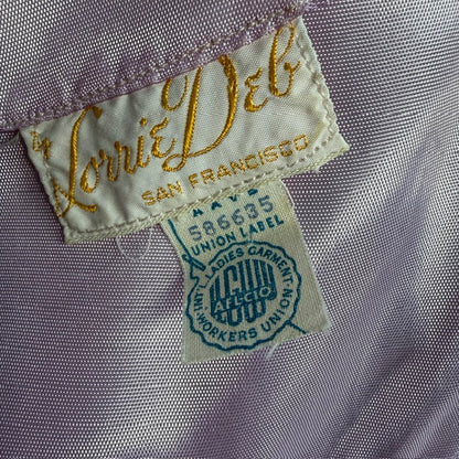1950s/1960s vintage / LORRIE DEB / pink chiffon party dress / s / made in usa (3917349688428044358)