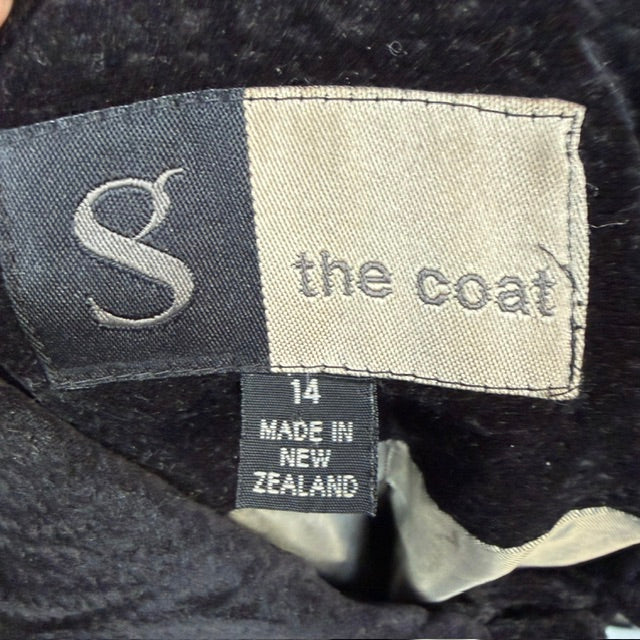 1980s vintage / silk velvet coat / made in nz / 14 (3917349700363615335)