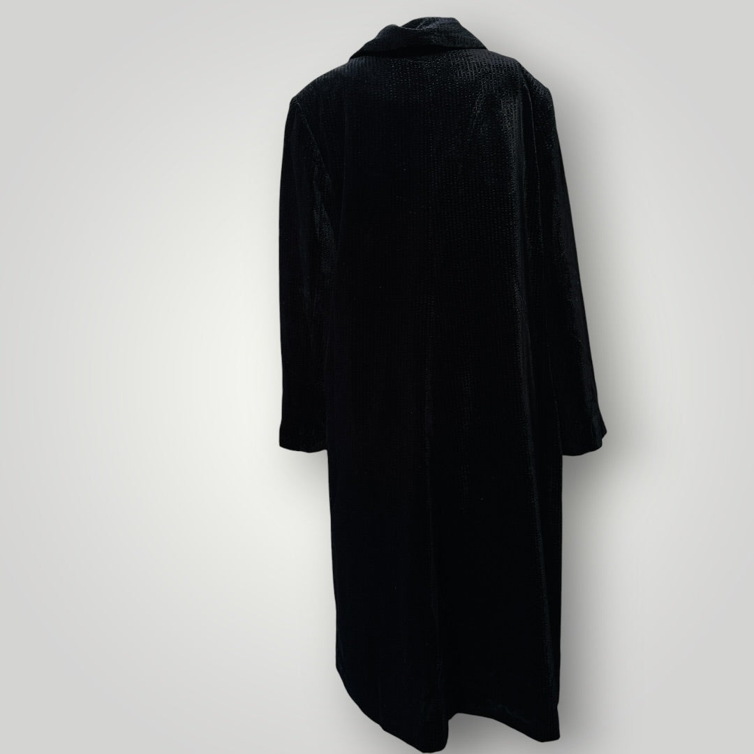 1980s vintage / silk velvet coat / made in nz / 14 (3917349784250596893)