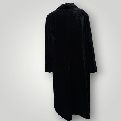 1980s vintage / silk velvet coat / made in nz / 14 (3917349784250596893)