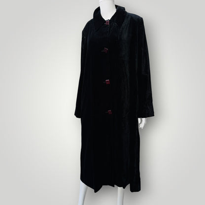 1980s vintage / silk velvet coat / made in nz / 14 (3917349785614658512)