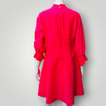 1960s / pink mini dress / s (3917349806466801638)