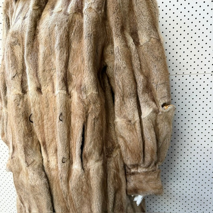 1960s nz vintage / PATTISON EDE / fur coat / m (3917699399589285016)