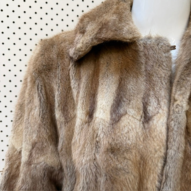 1960s nz vintage / PATTISON EDE / fur coat / m (3917699401531420673)