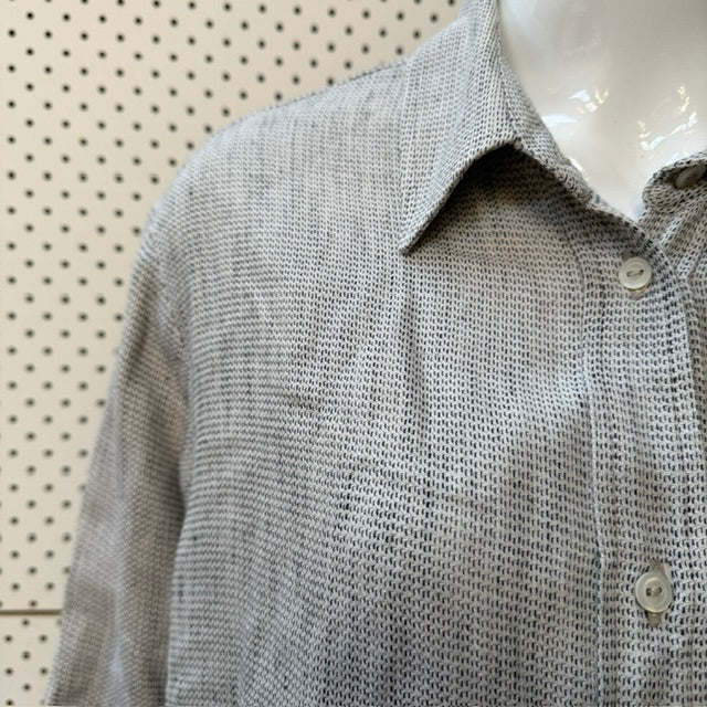 1980s vintage / MARILYN SAINTY / irish linen oversized shirt / one size (3917699491540590478)