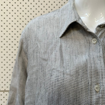 1980s vintage / MARILYN SAINTY / irish linen oversized shirt / one size (3917699491540590478)