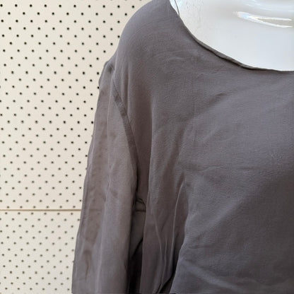 ZAMBESI / silk longsleeved tee / 12 / made in nz (3917699514563403222)