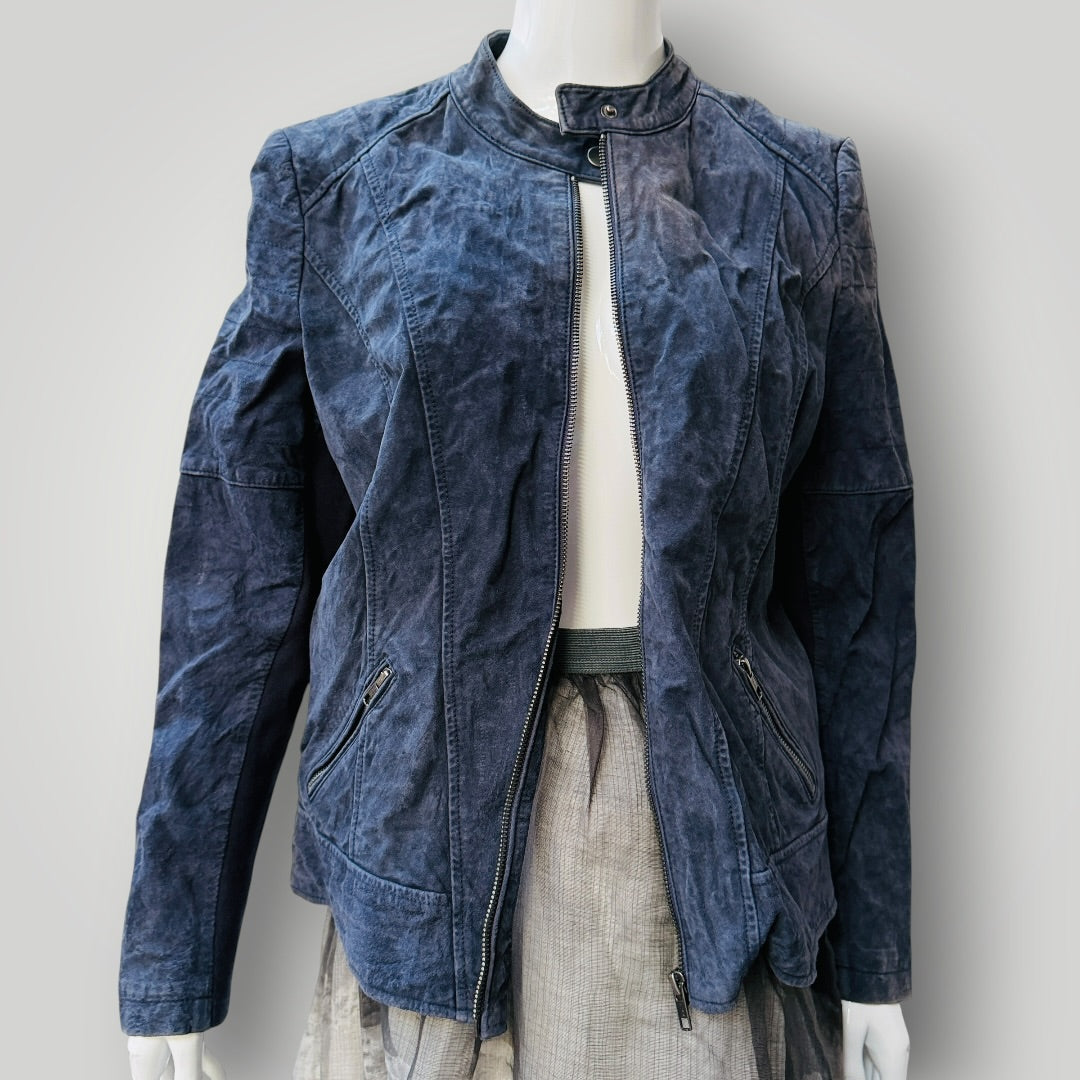 CAPTURE / blue suede / leather jacket / 16 (3917700359972607080)