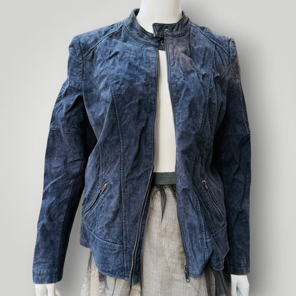 CAPTURE / blue suede / leather jacket / 16 (3917700359972607080)