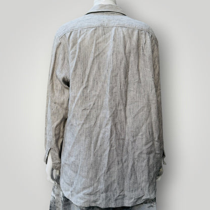 1980s vintage / MARILYN SAINTY / irish linen oversized shirt / one size (3917700370892368322)