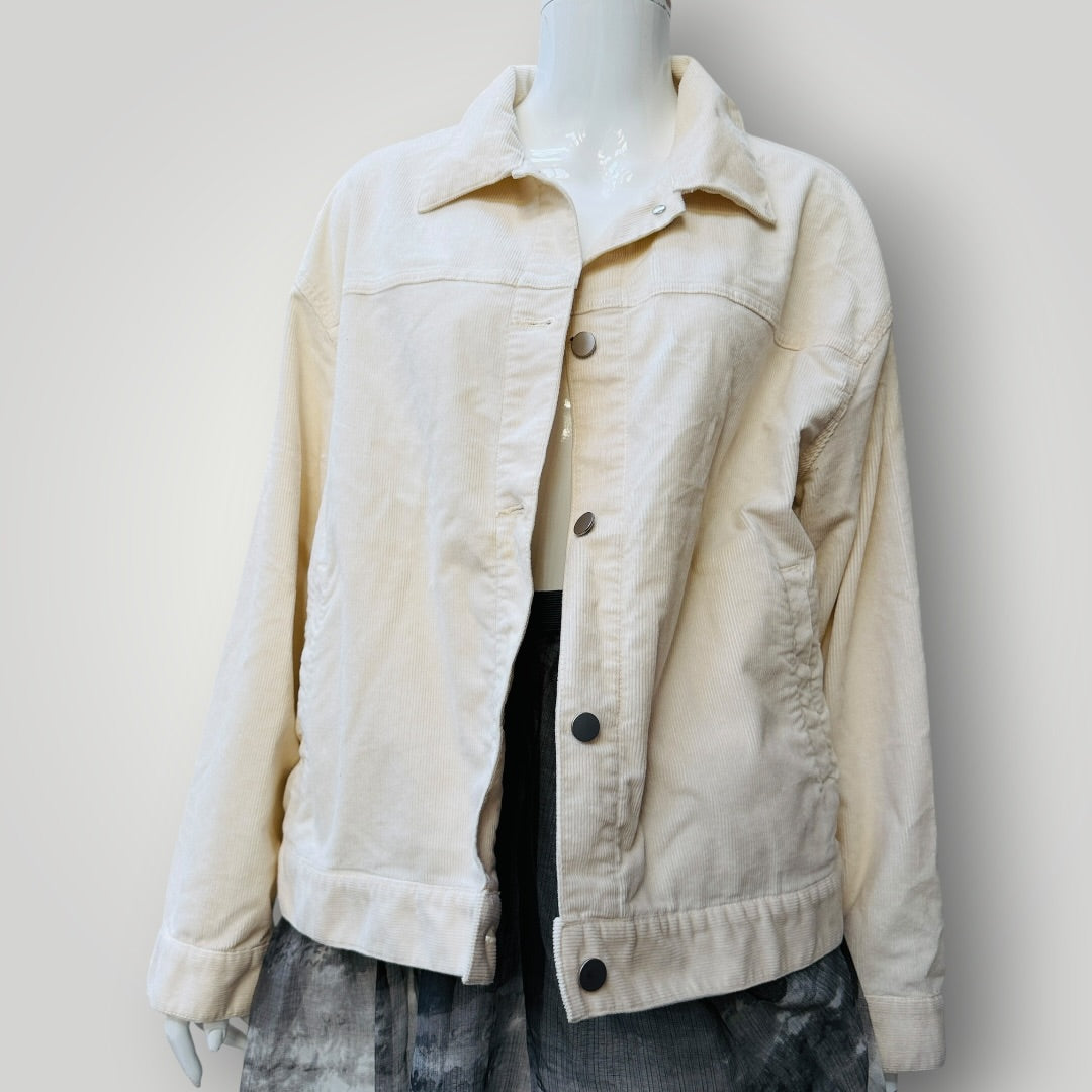 UNIQLO / corduroy jacket / cream / XXL (3917700380375118613)