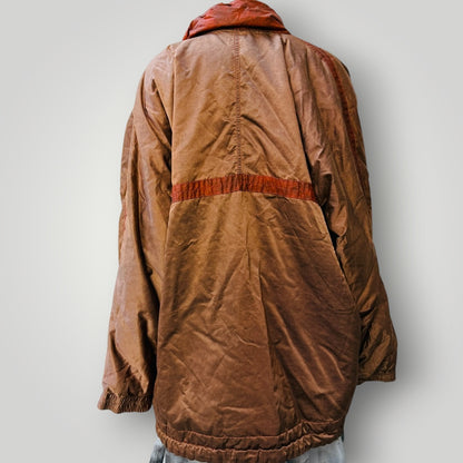 1980s vintage / brown parka jacket / made in Finland / L (3917700399836126376)