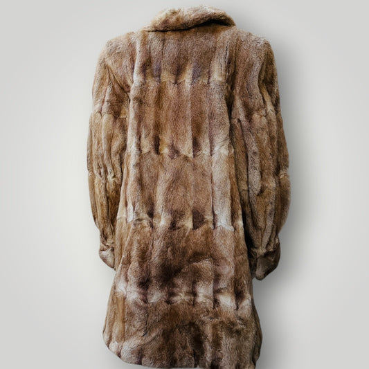 1960s nz vintage / PATTISON EDE / fur coat / m (3917700408934962052)