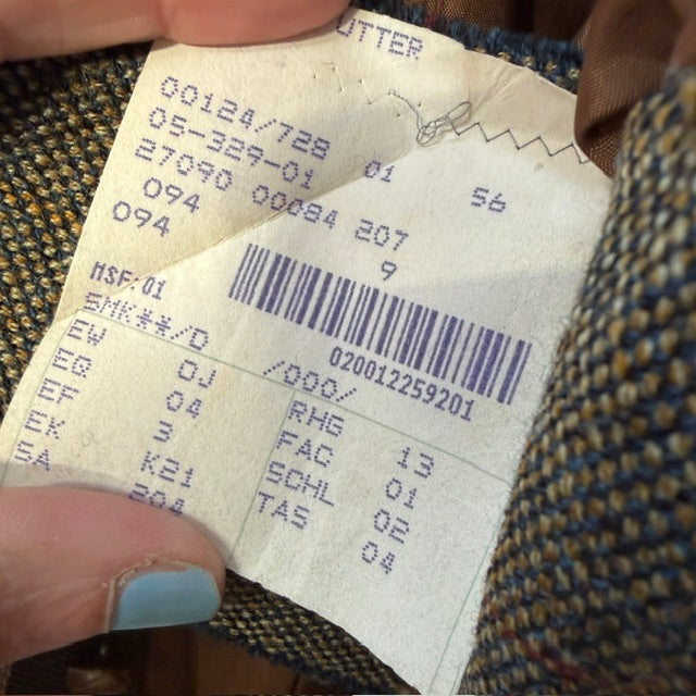 1970s german vintage / Schildt / wool tweed blazer / XL (3917847273524800752)