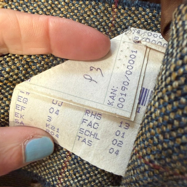 1970s german vintage / Schildt / wool tweed blazer / XL (3917847275048596498)