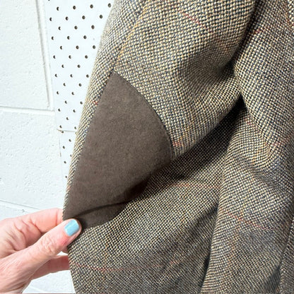 1970s german vintage / Schildt / wool tweed blazer / XL (3917847280195157588)