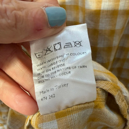 JOHN LEWIS / check button-up shirt / L (3917847306076793425)