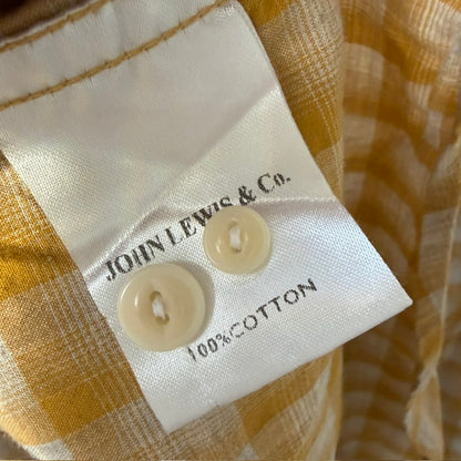 JOHN LEWIS / check button-up shirt / L (3917847307829510835)