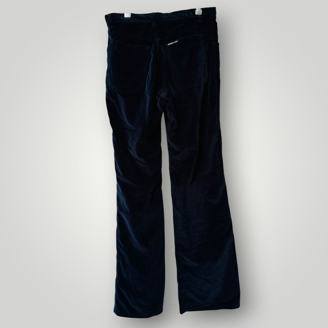 1970s 1980s american vintage / MEMBERS ONLY / plush blue velvet pants / M (3917847466856892220)