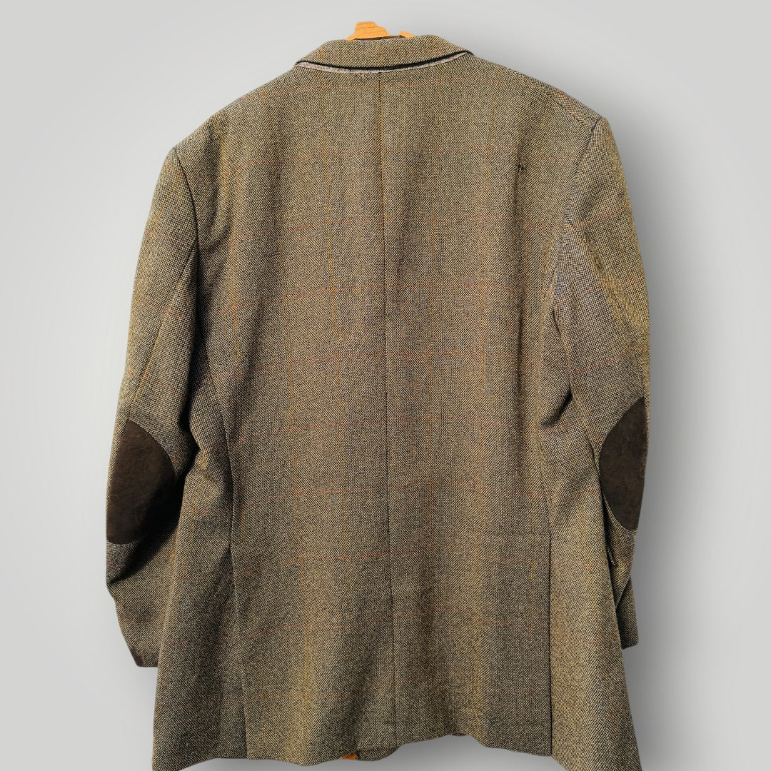 1970s german vintage / Schildt / wool tweed blazer / XL (3917847469365070166)