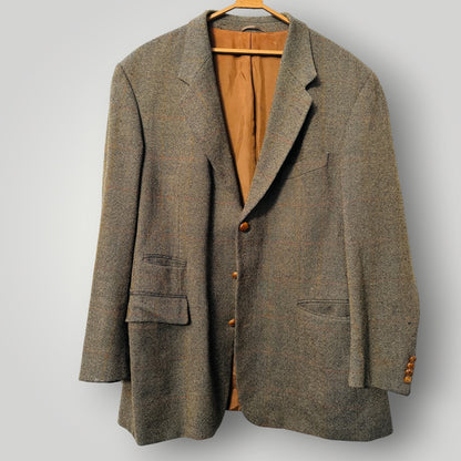 1970s german vintage / Schildt / wool tweed blazer / XL (3917847471095886874)