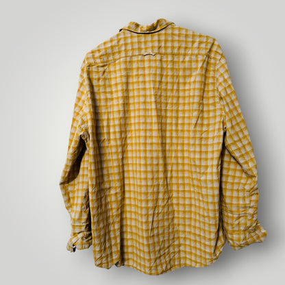 JOHN LEWIS / check button-up shirt / L (3917847480760935113)