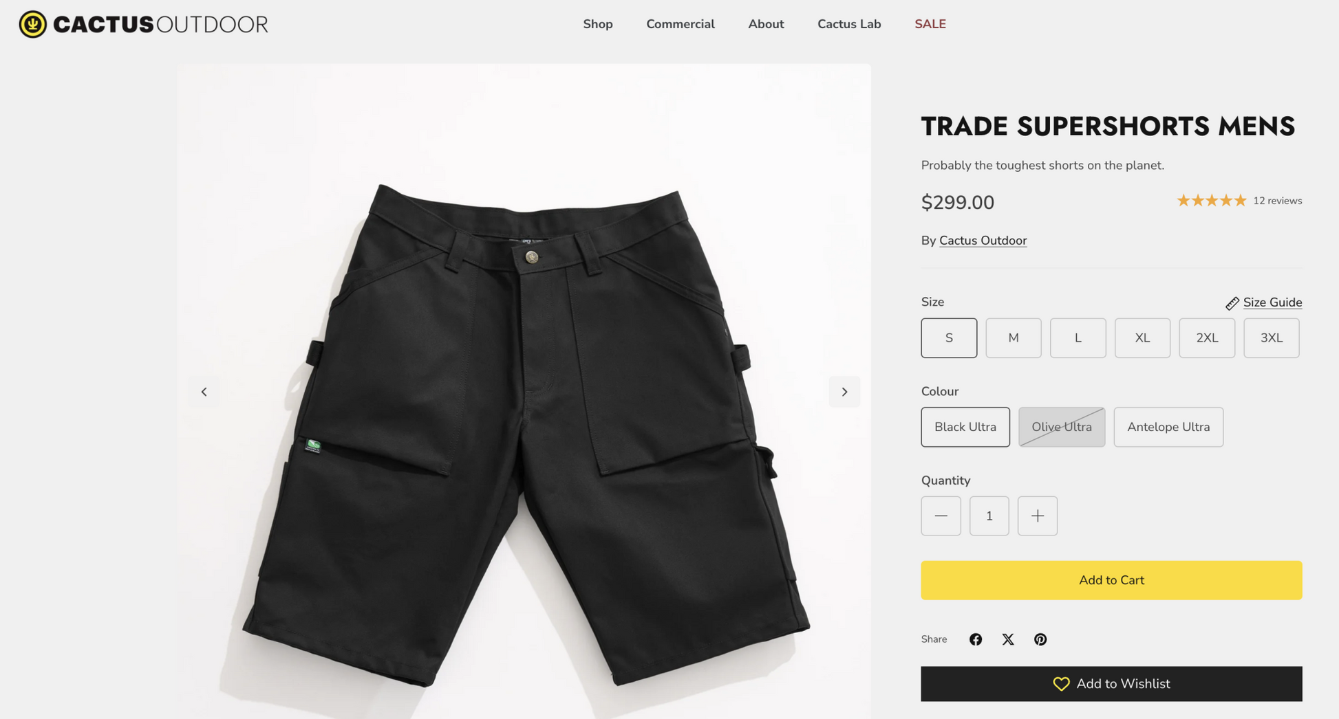 CACTUS / trade supershorts / M / $299rrp (3917850879402865131)