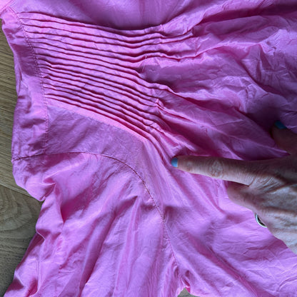 Maggie Marilyn / 'Don't Over Think It' shirt / pink silk / s/m (3917861369453238693)