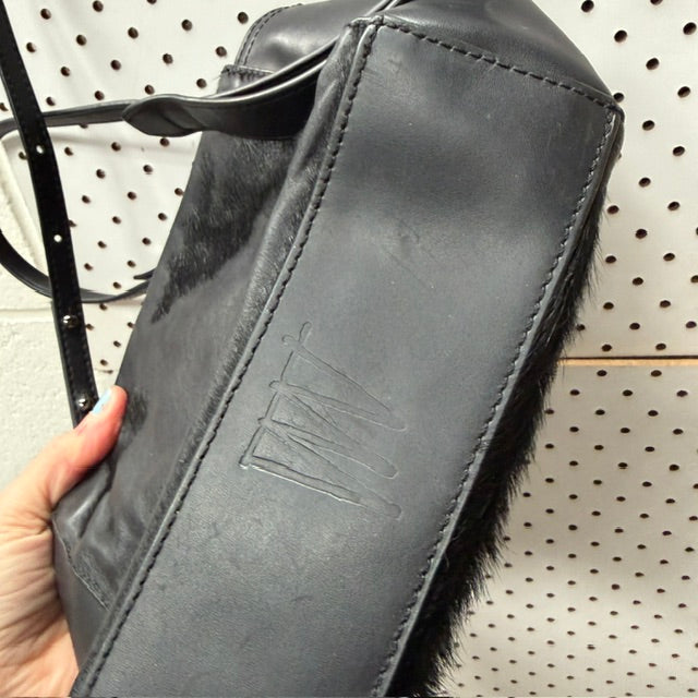 Status Anxiety / "The Ascendants" crossbody bag in leather and fur (3917951702780021921)