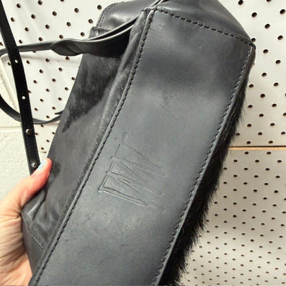 Status Anxiety / "The Ascendants" crossbody bag in leather and fur (3917951702780021921)