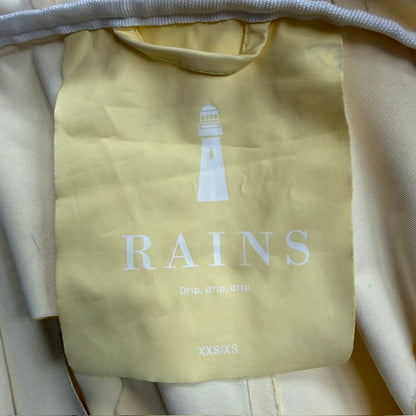 RAINS / pale butter yellow raincoat / s (3917951782929335290)
