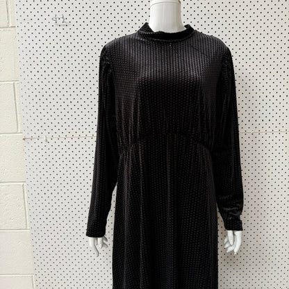 stretch velvet / black dress / s/m (3917951817709143912)