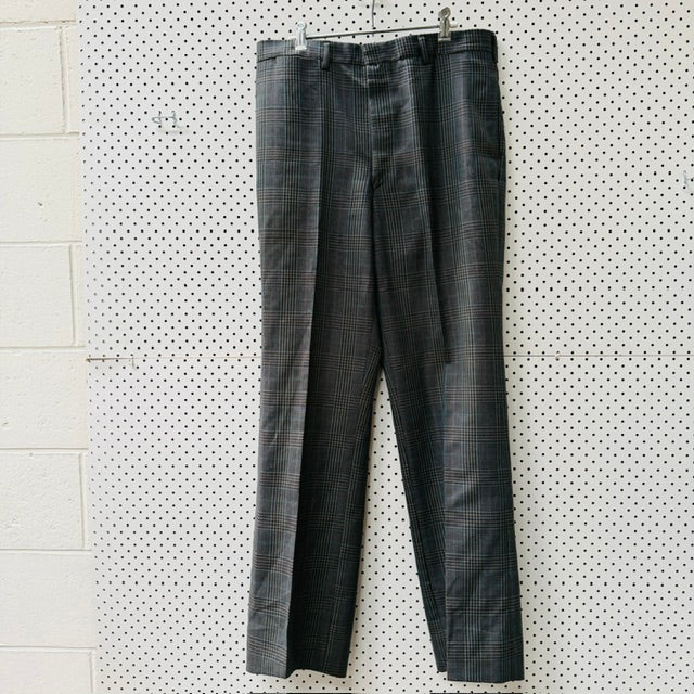 1970s vintage / DUGSON / men's suit / glen plaid woven wool / M (3917951869062515031)