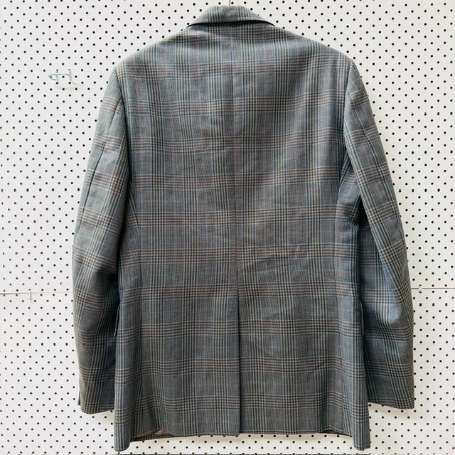 1970s vintage / DUGSON / men's suit / glen plaid woven wool / M (3917951870664900669)