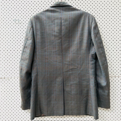 1970s vintage / DUGSON / men's suit / glen plaid woven wool / M (3917951870664900669)