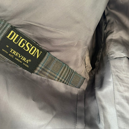 1970s vintage / DUGSON / men's suit / glen plaid woven wool / M (3917951872232473363)