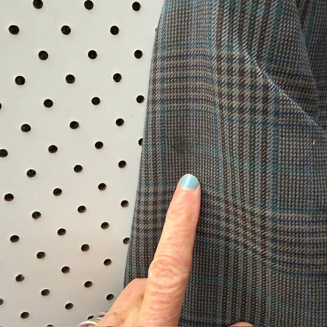 1970s vintage / DUGSON / men's suit / glen plaid woven wool / M (3917951875324859514)