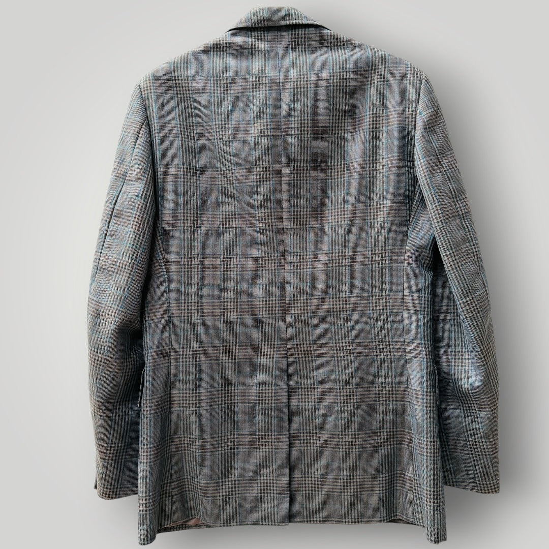 1970s vintage / DUGSON / men's suit / glen plaid woven wool / M (3917951908046314211)