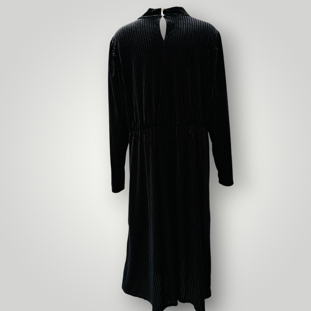stretch velvet / black dress / s/m (3917951934663620210)