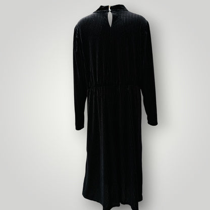 stretch velvet / black dress / s/m (3917951934663620210)