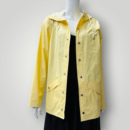 RAINS / pale butter yellow raincoat / s (3917951954692729600)