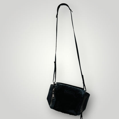 Status Anxiety / "The Ascendants" crossbody bag in leather and fur (3917951995664295906)