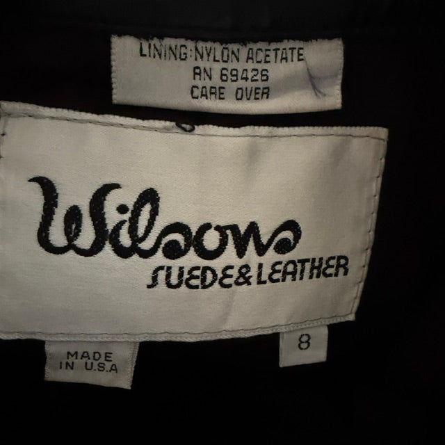 1990s nz vintage / WILSONS / leather / mini / skirt / s / made in usa (3918040535505760647)