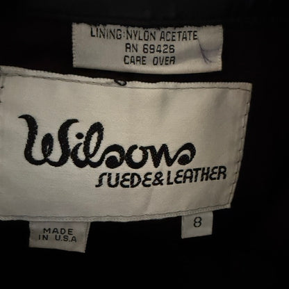 1990s nz vintage / WILSONS / leather / mini / skirt / s / made in usa (3918040535505760647)