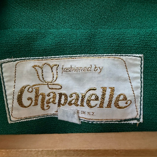 1970s nz vintage / CHAPARELLE / green trouser suit / s (3918290120842791861)