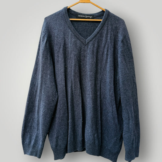MERINO POSSUM / soft grey jumper / XL (3918290607836802251)